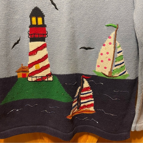 Nautical Themed Women’s Sweater - Picture 2 of 9